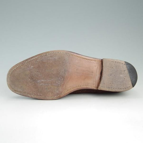 極上★チャーチ 65G/UK6.5【旧チャーチ★73ラスト/CHETWYND/チェットウィンド】3都市ロゴ/フルブローグ/スエード/茶/Church's★f402