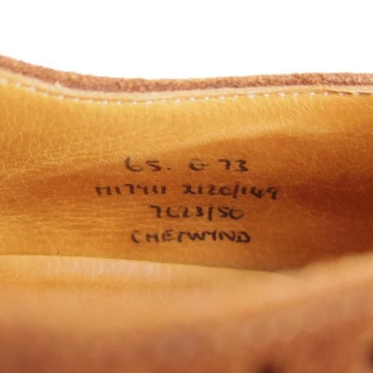 極上★チャーチ 65G/UK6.5【旧チャーチ★73ラスト/CHETWYND/チェットウィンド】3都市ロゴ/フルブローグ/スエード/茶/Church's★f402