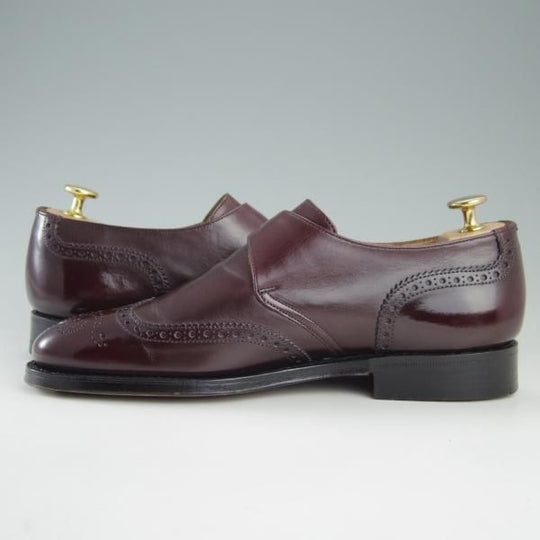 美品★チャーチ 60F/UK6【貴重★100ラスト/Cardigan】カーディガン/4都市ロゴ/モンクストラップ/カーフ/赤茶/メンズ/Church's★f403