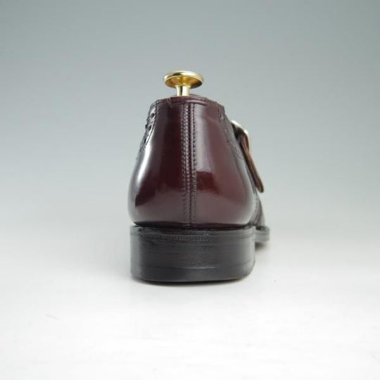 美品★チャーチ 60F/UK6【貴重★100ラスト/Cardigan】カーディガン/4都市ロゴ/モンクストラップ/カーフ/赤茶/メンズ/Church's★f403