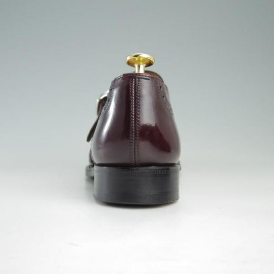 美品★チャーチ 60F/UK6【貴重★100ラスト/Cardigan】カーディガン/4都市ロゴ/モンクストラップ/カーフ/赤茶/メンズ/Church's★f403