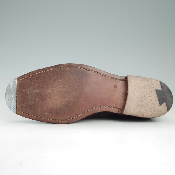 美品★チャーチ 60F/UK6【貴重★100ラスト/Cardigan】カーディガン/4都市ロゴ/モンクストラップ/カーフ/赤茶/メンズ/Church's★f403