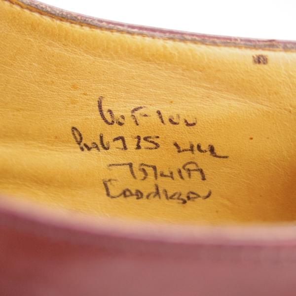 美品★チャーチ 60F/UK6【貴重★100ラスト/Cardigan】カーディガン/4都市ロゴ/モンクストラップ/カーフ/赤茶/メンズ/Church's★f403