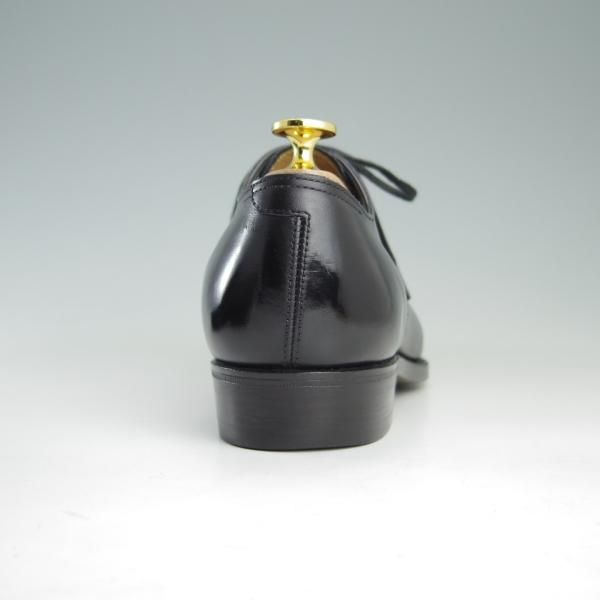 極美品★(浅草)RENDO/レンド SIZE 7【オーダー価格￥64,350-★(欧州)ボックスカーフ仕様/プレーントゥ/7704】770ラスト/黒/メンズ★f406