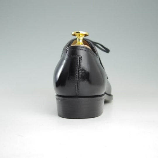 極美品★(浅草)RENDO/レンド SIZE 7【オーダー価格￥64,350-★(欧州)ボックスカーフ仕様/プレーントゥ/7704】770ラスト/黒/メンズ★f406