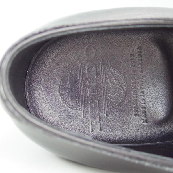 極美品★(浅草)RENDO/レンド SIZE 7【オーダー価格￥64,350-★(欧州)ボックスカーフ仕様/プレーントゥ/7704】770ラスト/黒/メンズ★f406