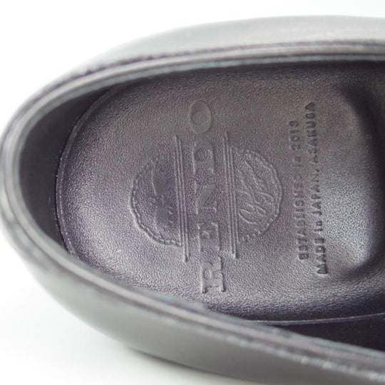 極美品★(浅草)RENDO/レンド SIZE 7【オーダー価格￥64,350-★(欧州)ボックスカーフ仕様/プレーントゥ/7704】770ラスト/黒/メンズ★f406