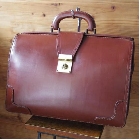 極上★(英)パップワース/PAPWORTH製【★Peal&co/ブルックスブラザーズ別注/ダレスバッグ】メンズ/ビジネス/バッグ/茶/BROOKS BROTHERS★N5637