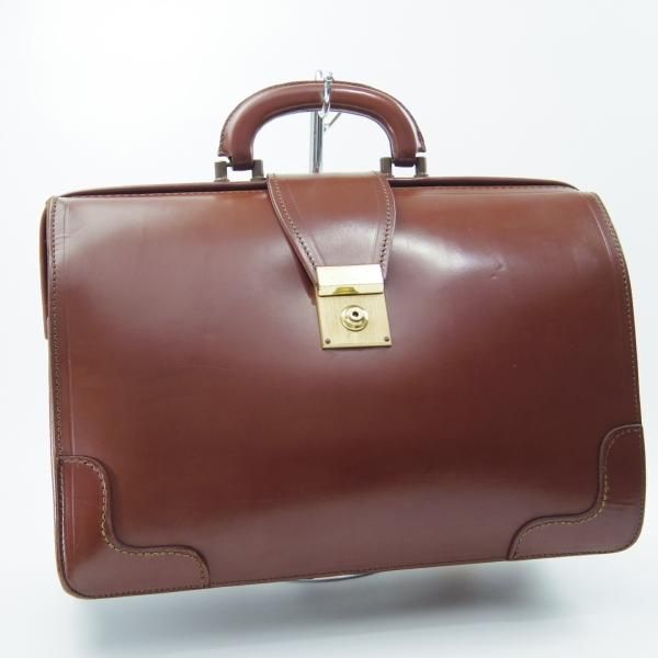 極上★(英)パップワース/PAPWORTH製【★Peal&co/ブルックスブラザーズ別注/ダレスバッグ】メンズ/ビジネス/バッグ/茶/BROOKS BROTHERS★N5637