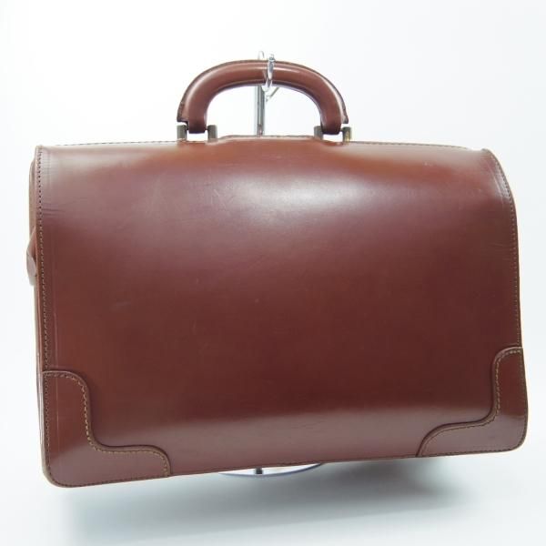 極上★(英)パップワース/PAPWORTH製【★Peal&co/ブルックスブラザーズ別注/ダレスバッグ】メンズ/ビジネス/バッグ/茶/BROOKS BROTHERS★N5637