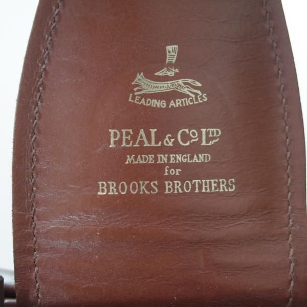 極上★(英)パップワース/PAPWORTH製【★Peal&co/ブルックスブラザーズ別注/ダレスバッグ】メンズ/ビジネス/バッグ/茶/BROOKS BROTHERS★N5637