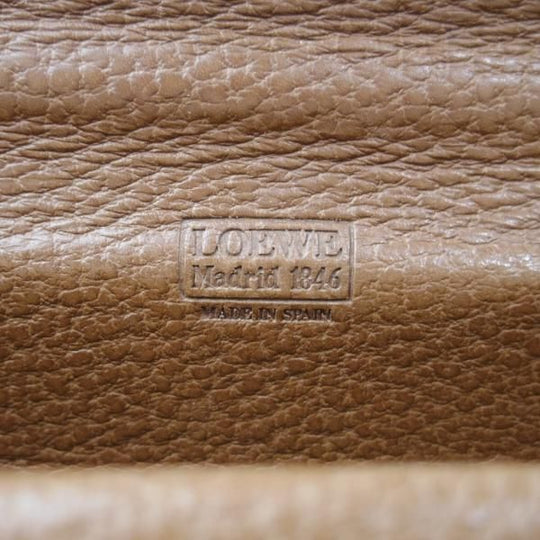 極上★(スペイン)ロエベ/LOEWE【★ドキュメントケース/クラッチバッグ】レザー/メンズ&レディース/ビジネス/バッグ/茶/革/鞄★N5639