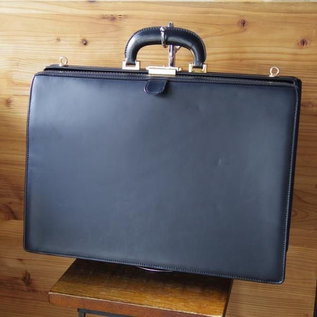★ポーター/PORTER【貴重★レザー/ダレスバッグ】メンズ/ビジネス/バッグ/ブリーフケース/黒/革/鞄★N5645
