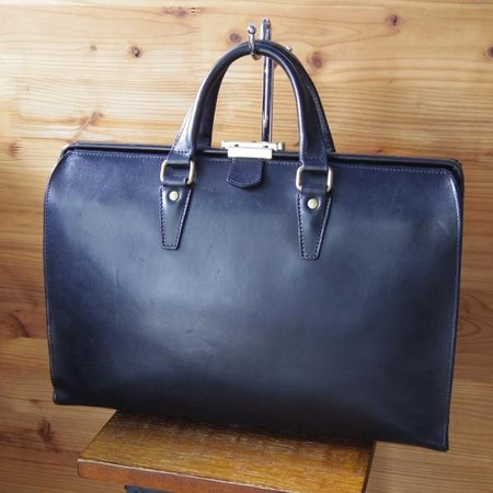 極上★ポーター/PORTER【貴重★レザー/ダレスバッグ】メンズ/ビジネス/バッグ/ブリーフケース/黒/革/鞄★N5646