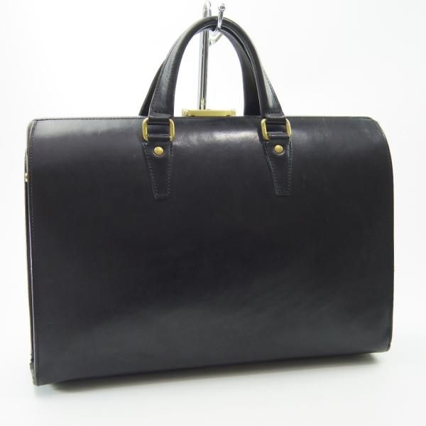 【極美品】PORTER ビジネスバッグ ブラック ハンドバック レザー 極上☆ポーター/PORTER【貴重☆レザー/ダレスバッグ】メンズ