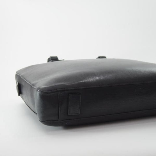 極上★(英)ダンヒル/dunhill【定価12万円★Bladon Single Zip Briefcase/レザー/ブリーフケース】メンズ/ビジネス/バッグ/黒/革/鞄★N5647