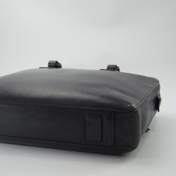 極上★(英)ダンヒル/dunhill【定価12万円★Bladon Single Zip Briefcase/レザー/ブリーフケース】メンズ/ビジネス/バッグ/黒/革/鞄★N5647