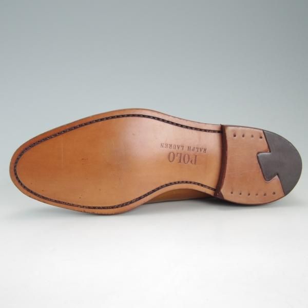 未使用★(米)アレンエドモンズ 8E【★(米)ラルフローレン別注/POLO Ralph Lauren】クォーターブローグ/カーフ/茶/ALLEN EDMONDS★f409