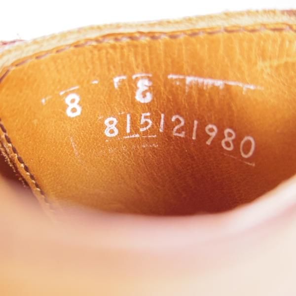 未使用★(米)アレンエドモンズ 8E【★(米)ラルフローレン別注/POLO Ralph Lauren】クォーターブローグ/カーフ/茶/ALLEN EDMONDS★f409