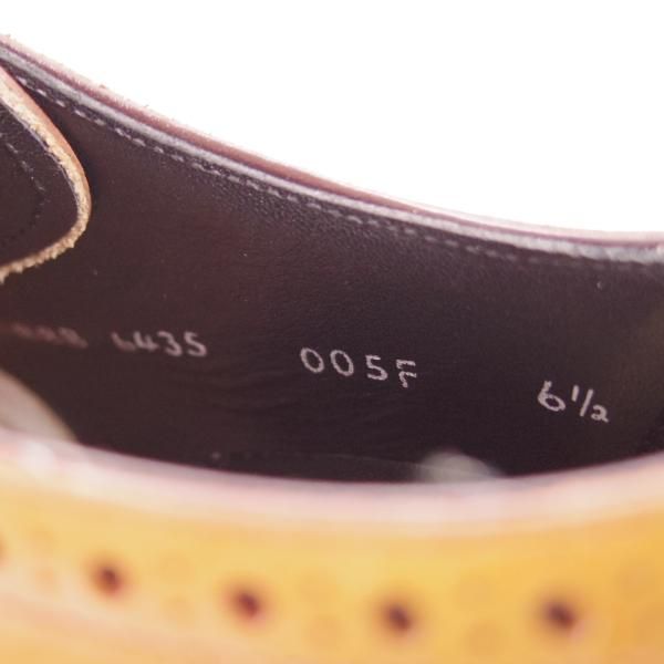 極美品★シェットランドフォックス SIZE 6.5【ダイナイトソール仕様★コベントリーシリーズ/005F SF】カーフ/薄茶/Shetlandfox★f412