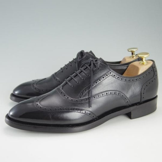 美品★シェットランドフォックス SIZE 6.5【ダイナイトソール仕様★コベントリーシリーズ/005F SF】カーフ/黒/Shetlandfox★f413