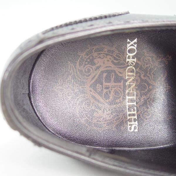 美品★シェットランドフォックス SIZE 6.5【ダイナイトソール仕様★コベントリーシリーズ/005F SF】カーフ/黒/Shetlandfox★f413