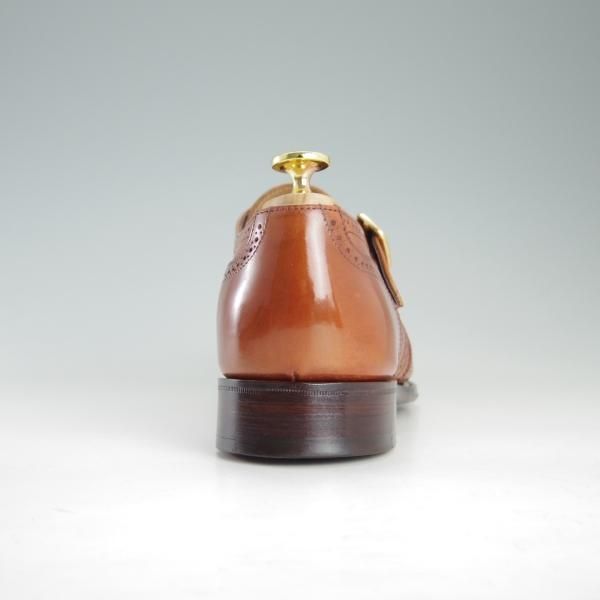 極美品★(英)アルフレッド・サージェント 6.5F【(英)Herring Shoes別注★PHILIP 2/モンクストラップ】109ラスト/茶/Alfred Sargent★f414