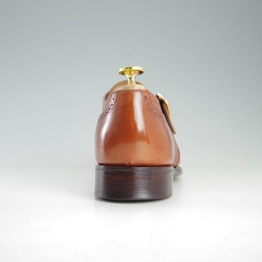 極美品★(英)アルフレッド・サージェント 6.5F【(英)Herring Shoes別注★PHILIP 2/モンクストラップ】109ラスト/茶/Alfred Sargent★f414