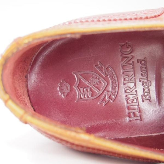 極美品★(英)アルフレッド・サージェント 6.5F【(英)Herring Shoes別注★PHILIP 2/モンクストラップ】109ラスト/茶/Alfred Sargent★f414