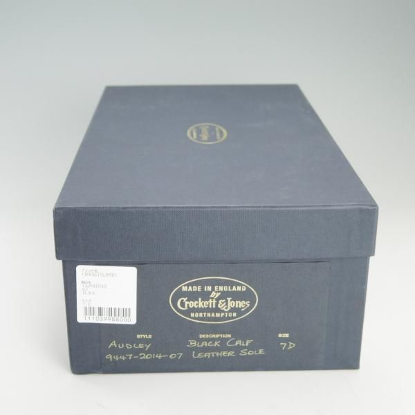 極上★クロケット&ジョーンズ 7D【定価￥101,200-★オードリー/AUDLEY】ハンドグレードライン/337ラスト/カーフ/黒/Crockett&Jones★f415