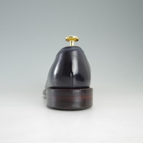 極美品★(浅草)RENDO/レンド SIZE 6【オーダー価格￥75,600-★(イルチア社)ラディカカーフ仕様/2701D】コインローファー/紺★f416