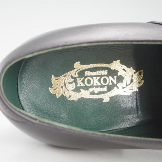 極美品★(金沢)KOKON/ココン SIZE 6.5【現行オーダー価格￥75,900-★ストレートチップ/406L/KO-N1】カーフ/黒★f417