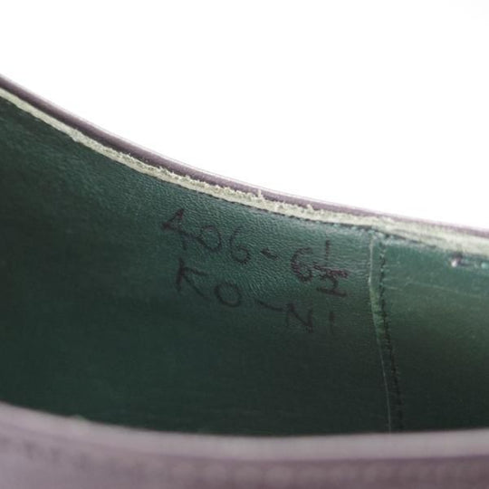 極美品★(金沢)KOKON/ココン SIZE 6.5【現行オーダー価格￥75,900-★ストレートチップ/406L/KO-N1】カーフ/黒★f417