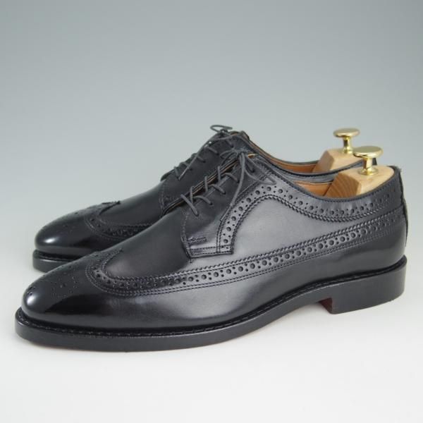 未使用★(米)アレンエドモンズ 9E【★(米)ラルフローレン別注/POLO Ralph Lauren】ロングウイング/カーフ/黒/ALLEN EDMONDS★f418