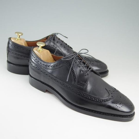 未使用★(米)アレンエドモンズ 9E【★(米)ラルフローレン別注/POLO Ralph Lauren】ロングウイング/カーフ/黒/ALLEN EDMONDS★f418