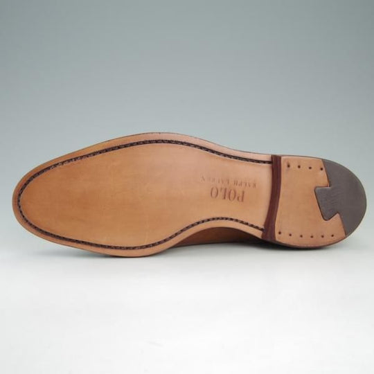 未使用★(米)アレンエドモンズ 8.5E【★(米)ラルフローレン別注/POLO Ralph Lauren】クォーターブローグ/カーフ/茶/ALLEN EDMONDS★f419