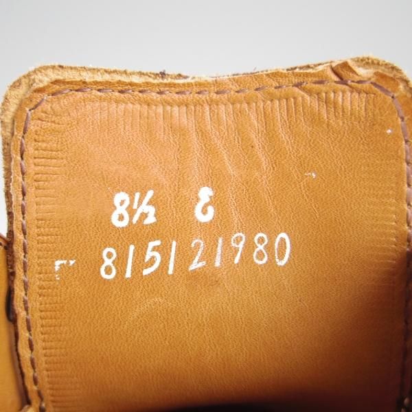 未使用★(米)アレンエドモンズ 8.5E【★(米)ラルフローレン別注/POLO Ralph Lauren】クォーターブローグ/カーフ/茶/ALLEN EDMONDS★f419