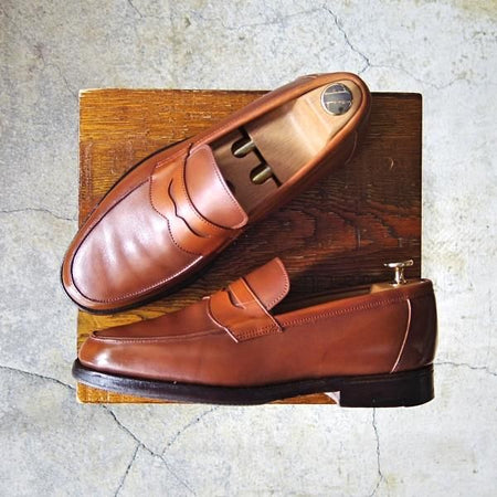 極上★トリッカーズ SIZE 7【貴重★SHIPS別注/コインローファー】6579/カーフ/茶/メンズ/シップス/Tricker's★f420