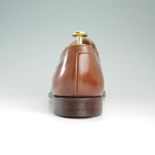 極美品★クロケット&ジョーンズ 9E【★ロイドフットウェア別注/Lloyd Footwear】サイドエラスティック/カーフ/茶/Crockett&Jones★f422