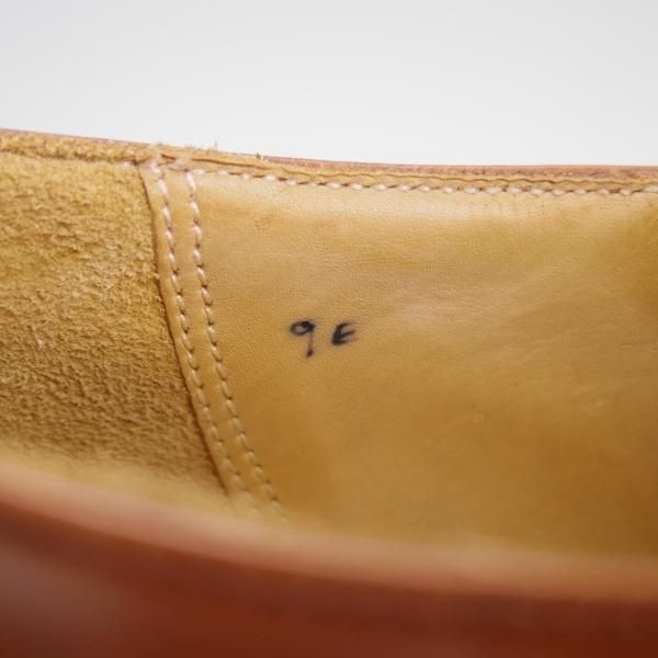 極美品★クロケット&ジョーンズ 9E【★ロイドフットウェア別注/Lloyd Footwear】サイドエラスティック/カーフ/茶/Crockett&Jones★f422