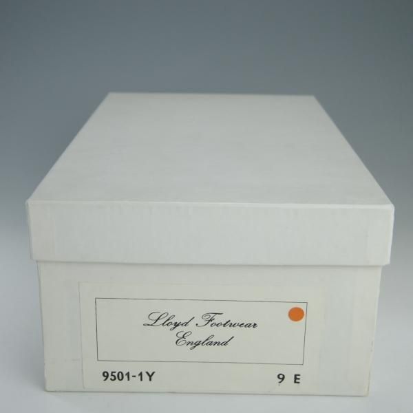 極美品★クロケット&ジョーンズ 9E【★ロイドフットウェア別注/Lloyd Footwear】サイドエラスティック/カーフ/茶/Crockett&Jones★f422