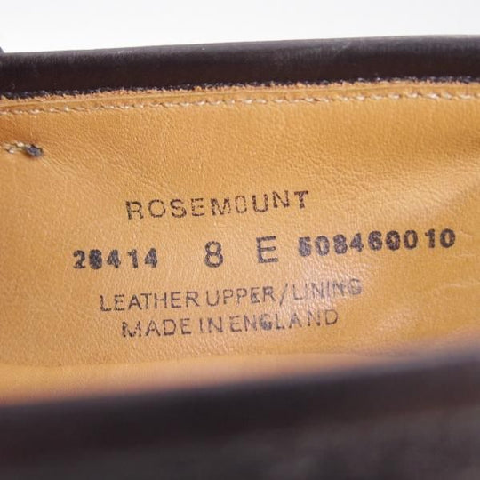 美品★クロケット&ジョーンズ 8E【定価￥88,000-★ユナイテッドアローズ別注/ROSEMOUNT】330ラスト/ローファー/黒/Crockett&Jones★f424