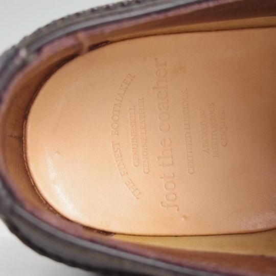 極美品★フットザコーチャー SIZE 6.5【現行定価￥66,000-★セミブローグ/MENDELL】オイルドレザー/ホーウィン社/foot the coacher★f425