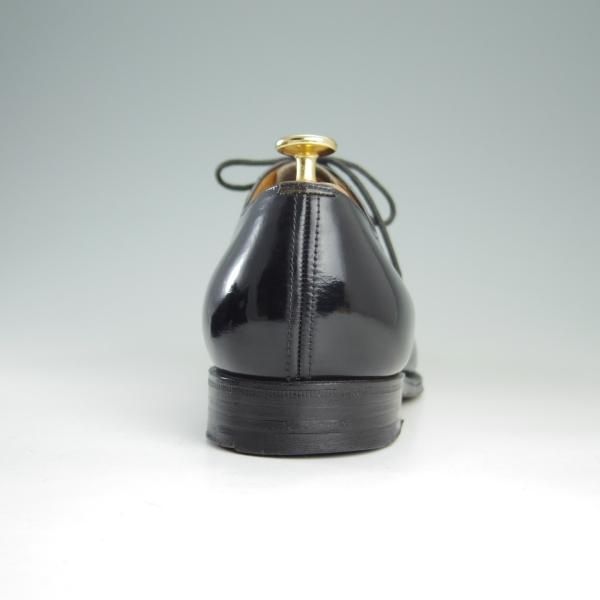 極上★チャーチ 75F/UK7.5【旧チャーチ★ブックバインダーカーフ/3都市ロゴ】84ラスト/Barcroft/パンチドキャップトゥ/黒/Church's★f428