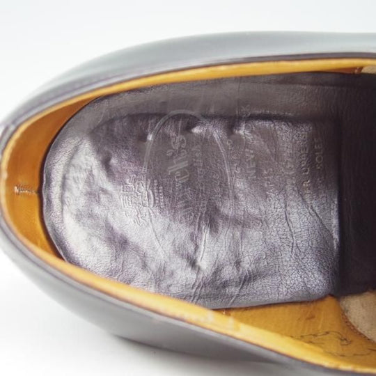 極上★チャーチ 75F/UK7.5【旧チャーチ★ブックバインダーカーフ/3都市ロゴ】84ラスト/Barcroft/パンチドキャップトゥ/黒/Church's★f428