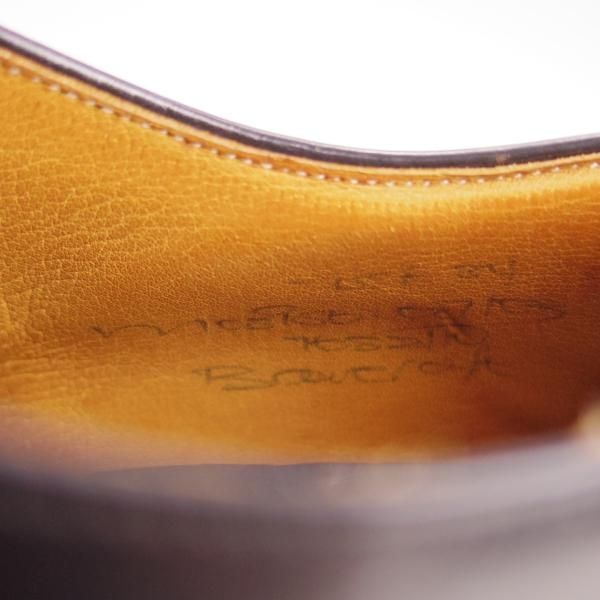 極上★チャーチ 75F/UK7.5【旧チャーチ★ブックバインダーカーフ/3都市ロゴ】84ラスト/Barcroft/パンチドキャップトゥ/黒/Church's★f428