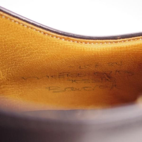 極上★チャーチ 75F/UK7.5【旧チャーチ★ブックバインダーカーフ/3都市ロゴ】84ラスト/Barcroft/パンチドキャップトゥ/黒/Church's★f428