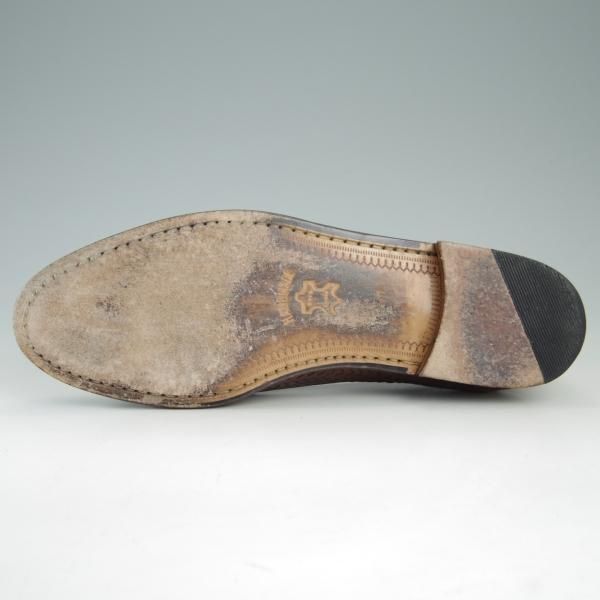 極上★チャーチ SIZE 8.5【貴重★PRIMA CLASSE/プリマクラッセライン】ローファー/スリッポン/メッシュ/茶/メンズ/Church's★f429