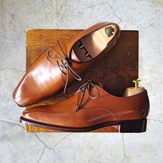 ほぼ試着程度★Perfetto/ペルフェット SIZE 6.5【伊勢丹取扱い★グッドイヤーウェルテッド製法/プレーントゥ】PF2045HK/Vフロント★f430