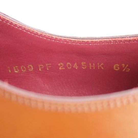 ほぼ試着程度★Perfetto/ペルフェット SIZE 6.5【伊勢丹取扱い★グッドイヤーウェルテッド製法/プレーントゥ】PF2045HK/Vフロント★f430